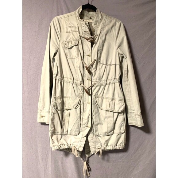 Free People Jackets & Blazers - Free People Utility Jacket Women’s Small Zip Light Olive Green Cargo Long Grunge